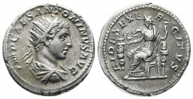 Elagabalus, AD.218-222. AR Antoninianus (21mm, 4.48g). Rome, AD.219. IMP CAES ANTONINVS AVG, radiate, draped and cuirassed bust of Elagabalus right / ...