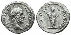 Geta, AD.209-211. AR Denarius (18mm, 2.95g). Rome mint. Struck AD.211. P SEPT GETA PIVS AVG BRIT. Laureate and bearded head of Geta to right, with sli...