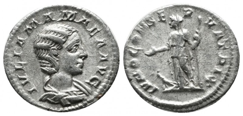Julia Mamaea (Augusta), AD.222-235. AR Denarius (19mm, 2.63g). Rome. IVLIA MAMAE...