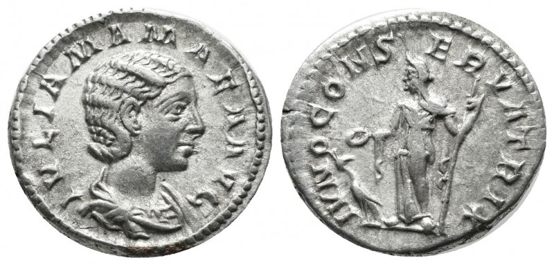 Julia Mamaea (Augusta), AD.222-235. AR Denarius (19mm, 3.17g). Rome. IVLIA MAMAE...
