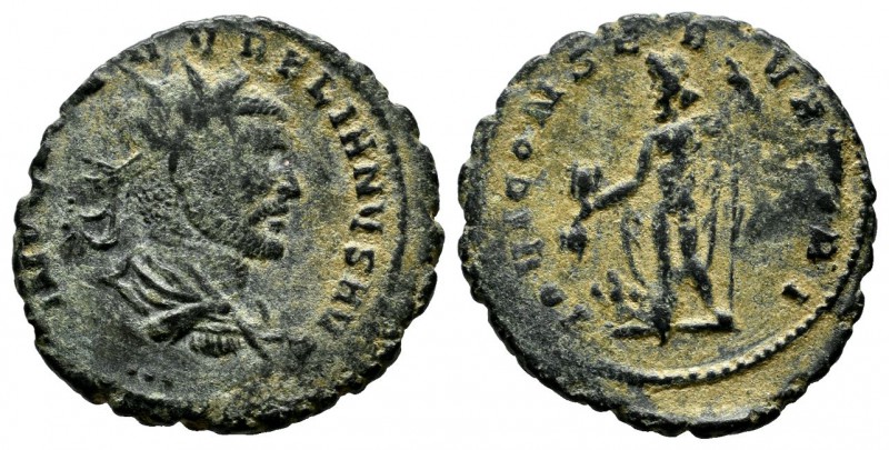 Aurelianus, AD.270-275. Æ Antoninianus (20mm, 2.53g). IMP C L DOM AVRELIAVS AVG....