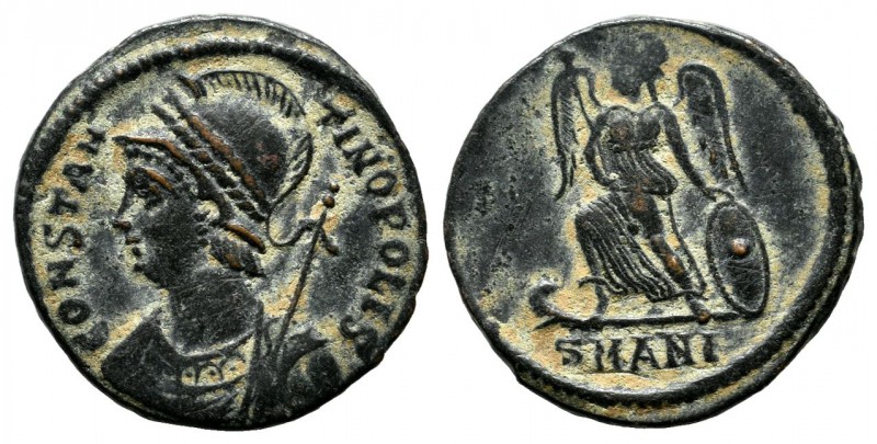 Commemorative Series, AD.330-354. Æ Follis (17mm, 1.88g). Antiochia mint. CONSTA...