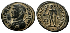 Constantine I. AD.307/310-337. Æ Follis (19mm, 2.37g). Cyzicus mint, 5th officina. Struck AD.317-320. IMP CONSTA-NTINVS AVG. Laureate and draped bust ...