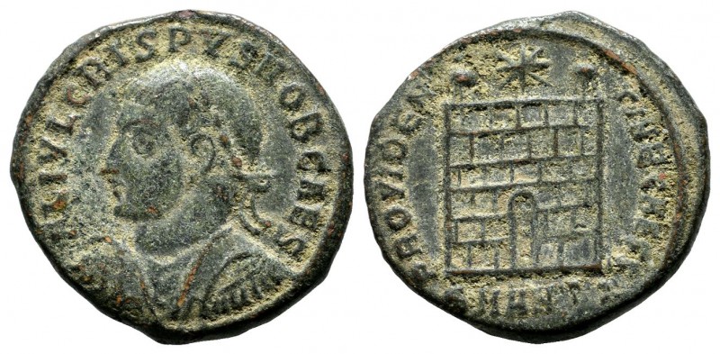 Crispus (caesar) AD.317-326. Æ (20mm, 3.75g). Antioch mint, Struck 325-326 AD. F...