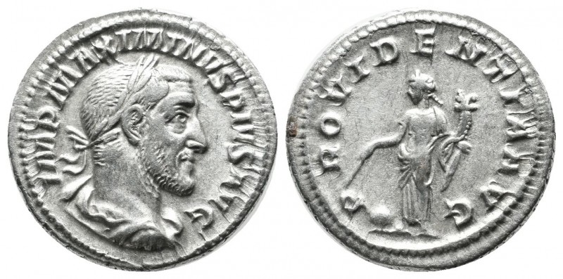 Maximinus I Thrax. AD 235-238. AR Denarius (19mm, 3.26g). Rome. MAXIMINVS PIVS A...