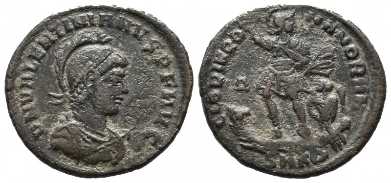 Valentinian II. AD 375-392. Æ Follis (23mm, 4.96g). Cyzicus mint, 4th officina. ...