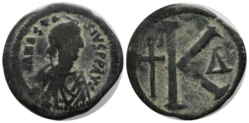 Anastasius I. AD.491-518. Æ Half follis (28mm, 8.64g) , Constantinople, AD 498-5...