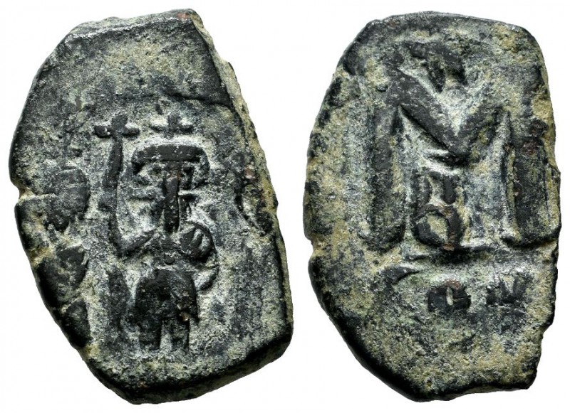 Heraclius with Heraclius Constantine and Heraclonas, AD.610-641. Æ Follis - 40 N...