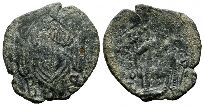 Michael VIII Palaeologus, AD.1261-1282. Æ Trachy (22mm, 2.80g). Constantinople m...