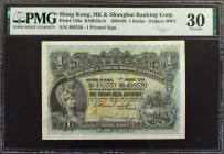 HONG KONG. The Hong Kong & Shanghai Banking Corporation. 1 Dollar, 1904-06. P-155a. PMG Very Fine 30.

1 printed signature. Dated January 1st, 1904....