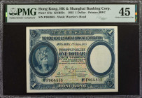 HONG KONG. Hong Kong & Shanghai Banking Corporation. 1 Dollar, 1935. P-172c. PMG Choice Extremely Fine 45.

Printed by BWC. A mid-grade offering of ...