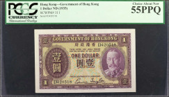 HONG KONG. Government of Hong Kong. 1 Dollar, ND (1935). P-311. PCGS Currency Choice About New 55 PPQ.

A nice original example of this highly popul...