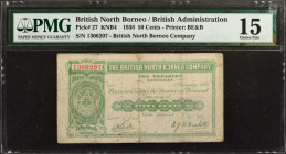 BRITISH NORTH BORNEO. The British North Borneo Company. 50 Cents, 1938. P-27. PMG Choice Fine 15.

Printed by BE&B. A popular British North Borneo d...