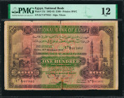EGYPT. National Bank of Egypt. 100 Pounds, 1942-45. P-17d. PMG Fine 12.

Printed by BWC. Signature of Nixon. Dated December 15th, 1944. PMG comments...