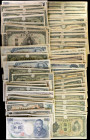 JAPAN. Lot of Approximately (125). Bank of Japan. Mixed Denominations, Mixed Dates. P-Various. Fine to Very Fine.

A large assortment of approximate...