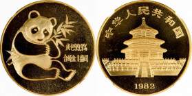 CHINA. Gold Mint Set (4 Pieces), 1982. Panda Series. All NGC Certified.

1) Ounce. MS-68. Fr-B4; KMX-MB11; PAN-2A. 2) 1/2 Ounce. MS-69. Fr-B5; KMX-M...