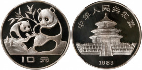CHINA. 10 Yuan, 1983. Panda Series. NGC PROOF-69 Ultra Cameo.

KM-67; PAN-11A. Mintage: 10,000. On the cusp of perfection, this early issue from the...