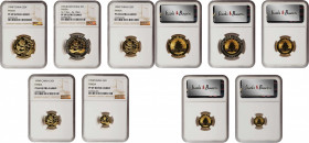 CHINA. Gold Proof Set (5 Pieces), 1994-P. Panda Series. All NGC PROOF-69 ULTRA CAMEO.

KM-PS51. Authorized Mintage: 2,500 sets. Sold with original c...