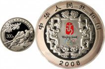 (t) CHINA. Silver 300 Yuan (Kilo), 2008. Olympic Series, Tug of War. GEM PROOF.

KM-1849. Mintage: 20,008. ASW: 32.1186 oz. Tug of war. Housed in th...