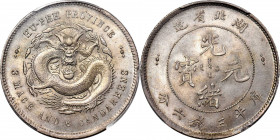 (t) CHINA. Hupeh. 3 Mace 6 Candareens (50 Cents), ND (1895-1907). Wuchang Mint. Kuang-hsu (Guangxu). PCGS MS-63.

L&M-183; K-41; KM-Y-126; WS-0874. ...