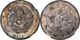 (t) CHINA. Kiangnan. 7 Mace 2 Candareens (Dollar), CD (1900). Nanking Mint. Kuang-hsu (Guangxu). NGC MS-63.

L&M-229; K-81; KM-Y-145a.4; WS-0819. Va...