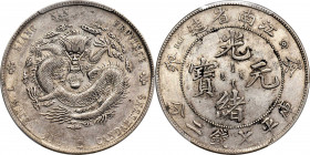 (t) CHINA. Kiangnan. 7 Mace 2 Candareens (Dollar), CD (1903)-HAH. Nanking Mint. Kuang-hsu (Guangxu). PCGS AU-55.

L&M-251; K-96; KM-Y-145a.10; WS-08...