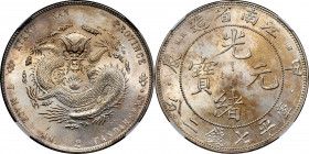 (t) CHINA. Kiangnan. 7 Mace 2 Candareens (Dollar), CD (1904)-HAH CH. Nanking Mint. Kuang-hsu (Guangxu). NGC MS-65.

L&M-258; K-101; KM-Y-145a.13; WS...