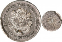 (t) CHINA. Chihli (Pei Yang). 3.6 Candareens (5 Cents), Year 22 (1896). Tientsin (East Arsenal) Mint. Kuang-hsu (Guangxu). PCGS Genuine--Mount Removed...