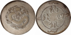 (t) CHINA. Sinkiang. 4 Mace (Miscals), ND (1910). Hsuan-t'ung (Xuantong [Puyi]). PCGS Genuine--Repaired, VF Details.

L&M-821; K-1018; KM-Y-5; WS-12...