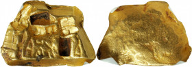 (t) CHINA. State of Chu. "Yuan Jin" Gold Cube Money, ND (ca. 475-221 B.C.). Certified "80" by Huaxia Coin Grading Company.

Hartill-5.1. Dimensions:...