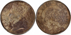 (t) HONG KONG. 20 Cents, 1887. London Mint. Victoria. PCGS AU-58.

KM-7; Prid-36. Incredibly enticing and attractive, this specimen radiates with a ...