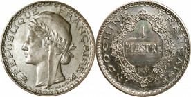 FRENCH INDO-CHINA. Silver Piefort Piastre Essai (Pattern), 1931. Paris Mint. NGC MS-63.

KM-PE3; Lec-307. An enticing double-weight issue, this glis...