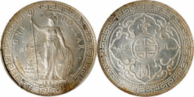 GREAT BRITAIN. Trade Dollar, 1897-(B). Bombay Mint. PCGS MS-63.

KM-T5; Mars-BTD1; Prid-5. A handsomely choice specimen, this piece displays good bu...