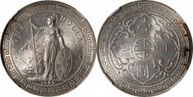 GREAT BRITAIN. Trade Dollar, 1899-B. Bombay Mint. NGC MS-65.

KM-T5; Mars-BTD1; Prid-8. An enchanting Gem from the end of the 19th century, this all...
