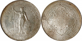GREAT BRITAIN. Trade Dollar, 1899-B. Bombay Mint. PCGS MS-64.

KM-T5; Mars-BTD1; Prid-8. A stunning near-Gem, the present example offers a plethora ...