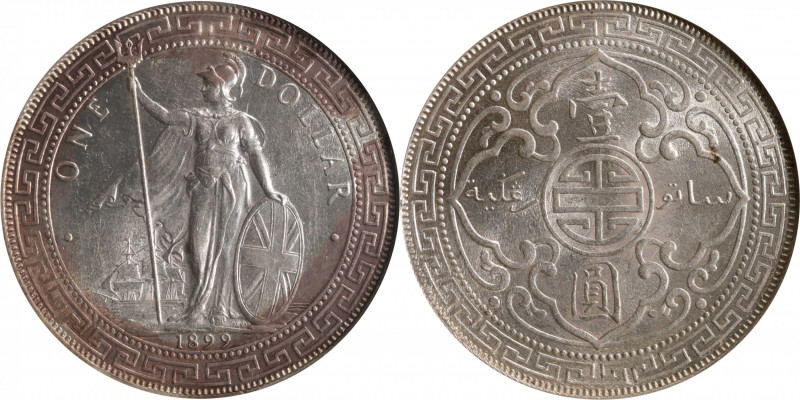 GREAT BRITAIN. Trade Dollar, 1899-B. Bombay Mint. PCGS MS-63.

KM-T5; Mars-BTD...