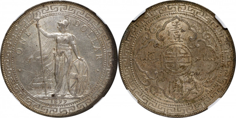 GREAT BRITAIN. Trade Dollar, 1899-B. Bombay Mint. NGC MS-63.

KM-T5; Mars-BTD1...
