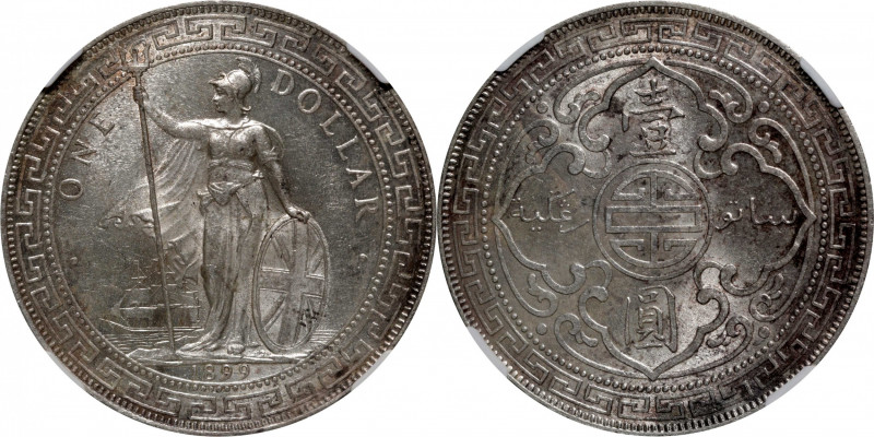 GREAT BRITAIN. Trade Dollar, 1899-B. Bombay Mint. NGC MS-63.

KM-T5; Mars-BTD1...