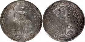 GREAT BRITAIN. Trade Dollar, 1899-B. Bombay Mint. NGC MS-63.

KM-T5; Mars-BTD1; Prid-8. A vibrant and fully resplendent crown, this early date trade...
