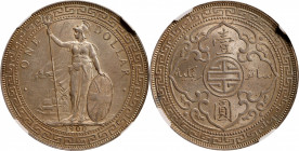 GREAT BRITAIN. Trade Dollar, 1900. Calcutta Mint. NGC MS-62.

KM-T5; Mars-BTD1; Prid-10. This exceptionally RARE KEY DATE is struck without a visibl...