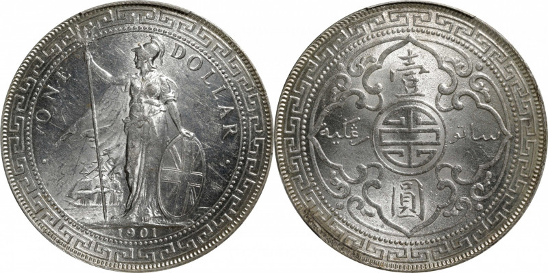 GREAT BRITAIN. Trade Dollar, 1901-C. Calcutta Mint. PCGS MS-62.

KM-T5; Mars-B...
