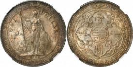 GREAT BRITAIN. Trade Dollar, 1902-B. Bombay Mint. NGC MS-64.

KM-T5; Mars-BTD1; Prid-13. Residing at the precipice of Gem status, this deeply toned ...