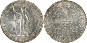 GREAT BRITAIN. Trade Dollar, 1902-C. Calcutta Mint. PCGS MS-62.

KM-T5; Mars-BTD1; Prid-14. This radiant example provides strong eye appeal, with ju...