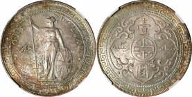 GREAT BRITAIN. Trade Dollar, 1903-B. Bombay Mint. NGC MS-65.

KM-T5; Mars-BTD1; Prid-15. Sparkling with all of the colors in the rainbow, this allur...