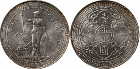 GREAT BRITAIN. Trade Dollar, 1908-B. Bombay Mint. PCGS MS-64.

KM-T5; Mars-BTD1; Prid-18. Fully resplendent and radiant, this near-Gem dazzles with ...