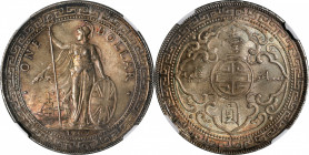 GREAT BRITAIN. Trade Dollar, 1909-B. Bombay Mint. NGC MS-66.

KM-T5; Mars-BTD1; Prid-19. While some deep violet toning is observed near the peripher...