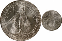 GREAT BRITAIN. Trade Dollar, 1925. London Mint. PCGS MS-64+.

KM-T5; Mars-BTD1; Prid-25. A beautiful example of the supremely popular type, this gor...