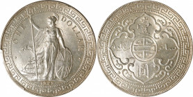 GREAT BRITAIN. Trade Dollar, 1929/1-B. Bombay Mint. PCGS MS-63.

KM-T5; Mars-BTD1; Prid-26 var. (regular date). Overdate variety. Mostly argent and ...