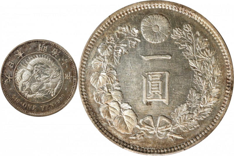 JAPAN. Yen, Year 7 (1874). Osaka Mint. Mutsuhito (Meiji). PCGS Genuine--Cleaned,...