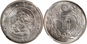 JAPAN. Yen, Year 3 (1914). Osaka Mint. Yoshihito (Taisho). NGC MS-64.

KM-Y-38; JNDA-01-10A; JC-09-10-2. Fully blast white and blazing, this wholly ...
